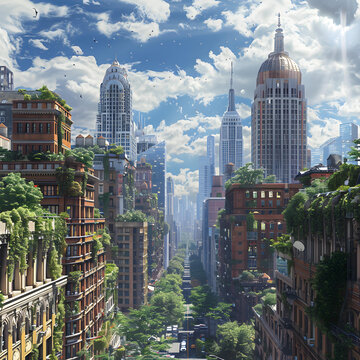 郁郁蔥蔥的城市