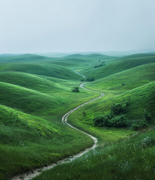 蜿蜒山間公路