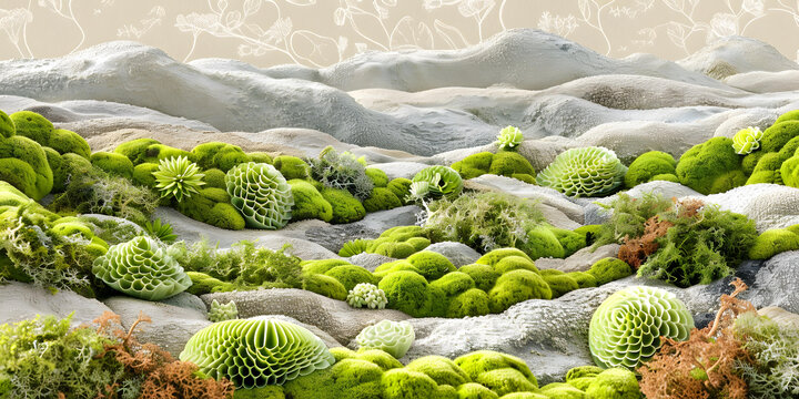 綠苔石抽象景觀