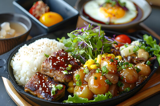 韓式料理的AI圖片