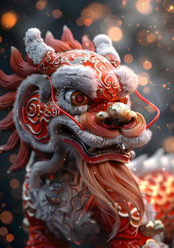 舞龍的AI圖片