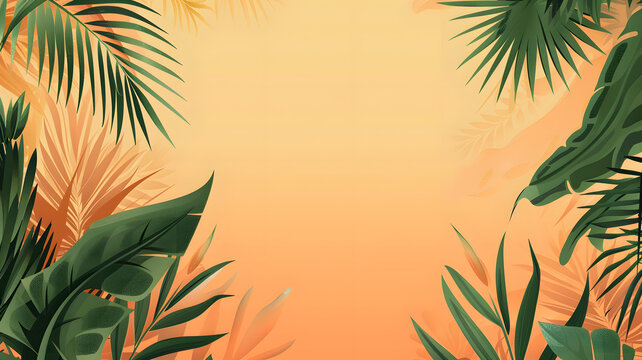 熱帶植物葉子背景