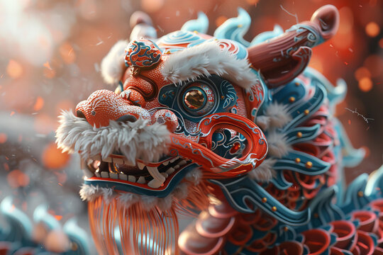 舞龍的AI圖片