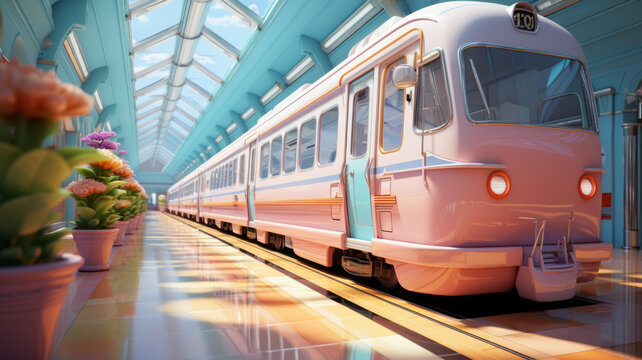 粉色藍色列車?？吭趽碛写蟛ＡТ昂团柙缘幕ㄜ囌九_