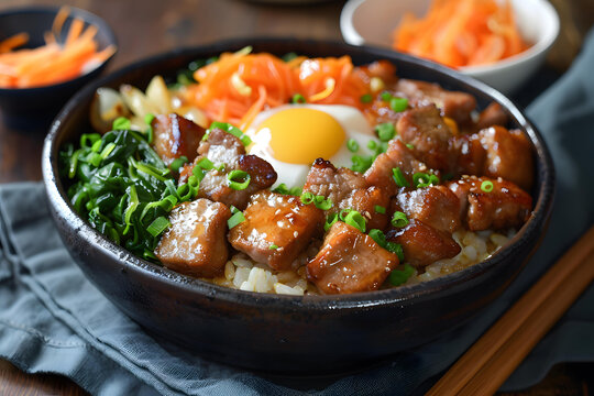 韓式牛肉雞蛋蔬菜蓋飯