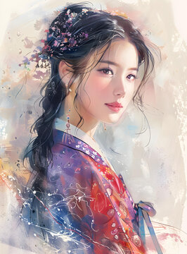 古風仕女圖