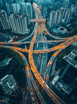 上海城市高架立交橋