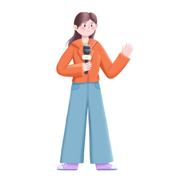 美女記者