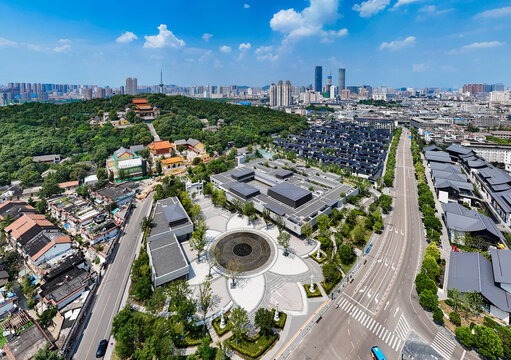 航拍徐州云龍山云東街區