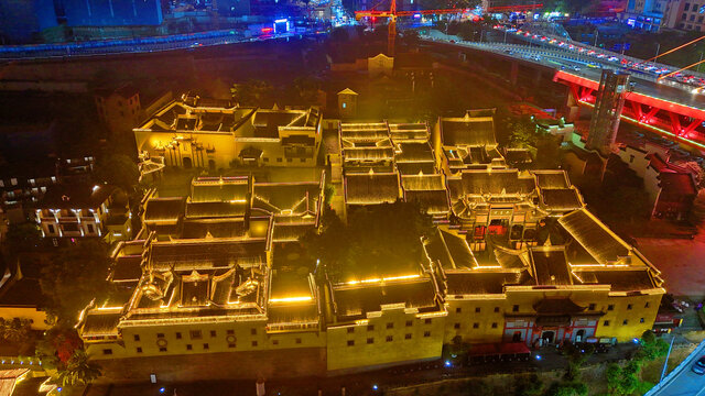 航拍重慶湖廣會(huì)館夜景
