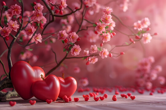 情人節(jié)愛(ài)心花朵