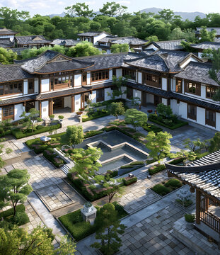 傳統(tǒng)中式庭院住宅