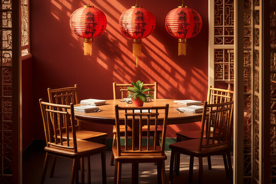中式飯店圓桌
