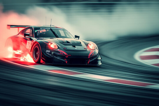 保時(shí)捷GT3 Cup賽車飛馳賽道