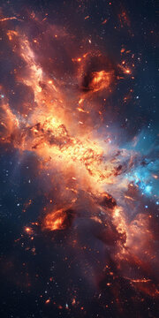 壯觀的星云一個(gè)在銀河系中形成恒星的區(qū)域