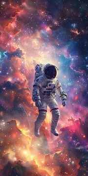 宇航員在星云中
