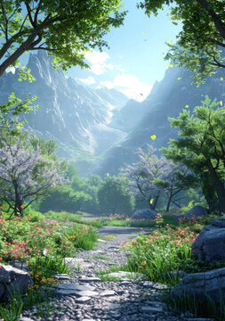 奇幻山地景觀