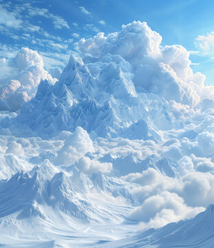 冰川雪山的AI圖片