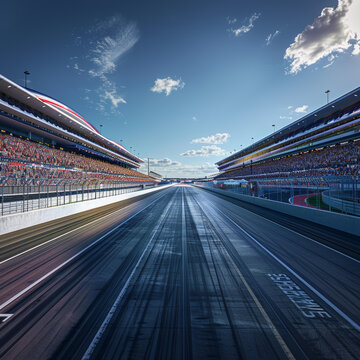 F1 賽道空曠看臺(tái)