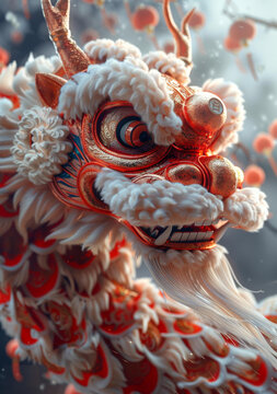 舞龍的AI圖片