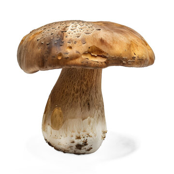 [免摳素材]白色背景上新鮮可食用的牛肝菌