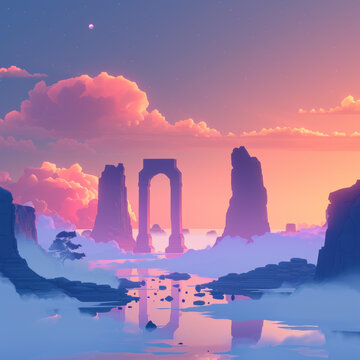 夢幻日落古遺址