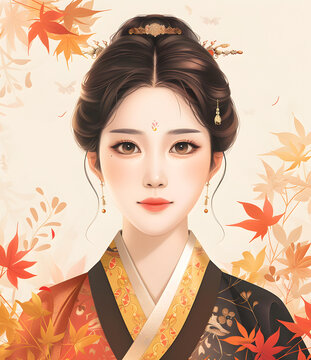 穿漢服的女子