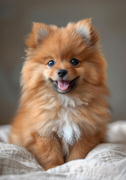 快樂的博美犬
