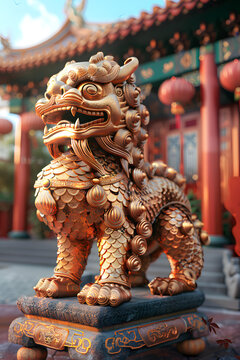 金獅的AI圖片