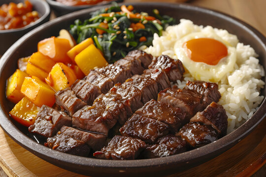 牛肉蓋飯配煎蛋