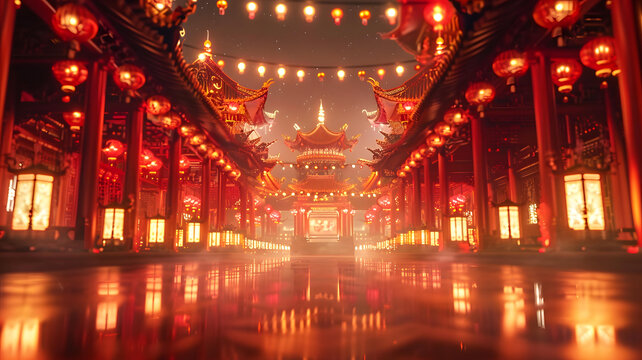 春節(jié)舞龍舞獅
