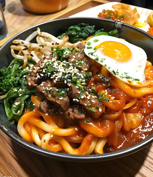 香辣牛肉烏冬面