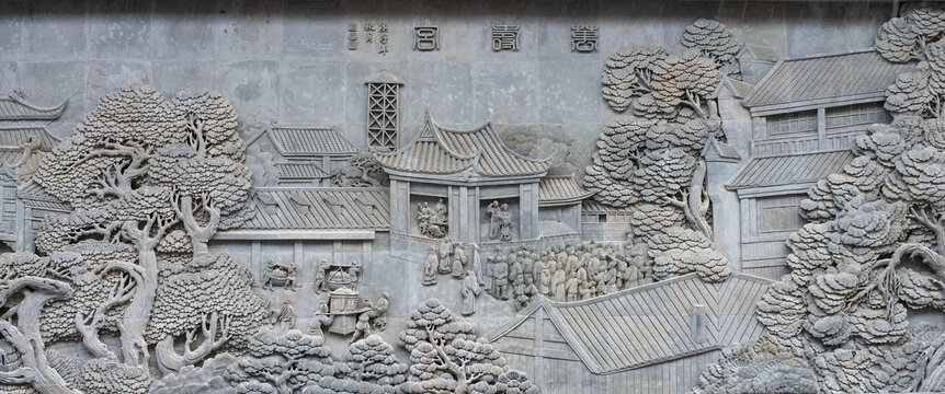 萬(wàn)壽宮浮雕墻