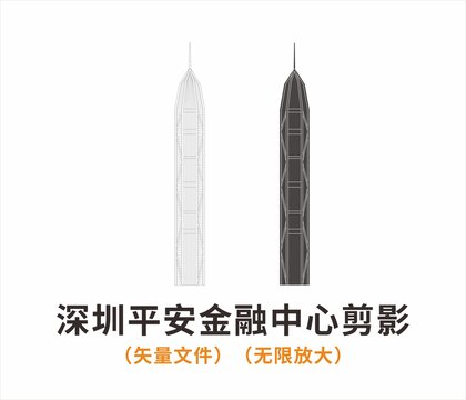 深圳平安金融中心剪影