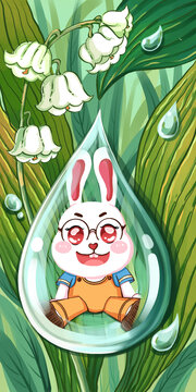 白露節(jié)氣插畫