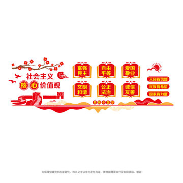 核心價(jià)值觀文化墻