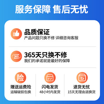 服務保障售后無憂電商主圖模板