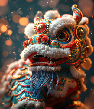 舞龍的AI圖片
