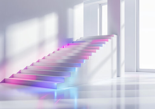 未來(lái)感建筑的臺(tái)階