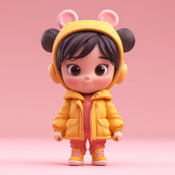 可愛女孩3D