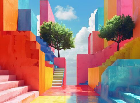 七彩3D城市