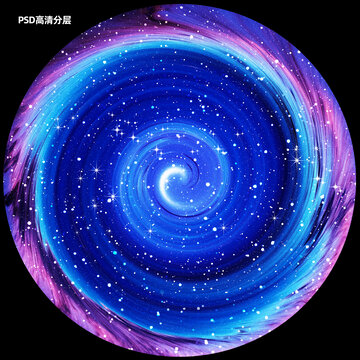 圓形星空圖