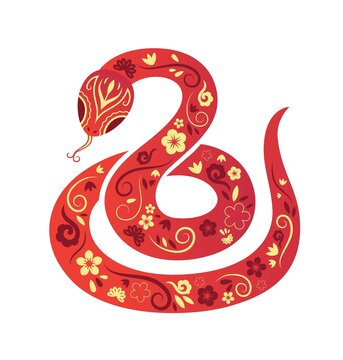 中國傳統(tǒng)蛇插畫