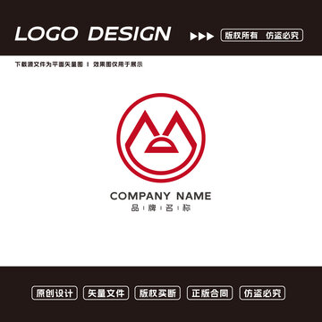 M字母logo創(chuàng)意logo