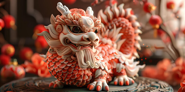 Q版龍擺件