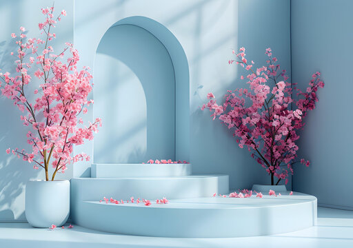 簡約和風(fēng)櫻花花瓣背景