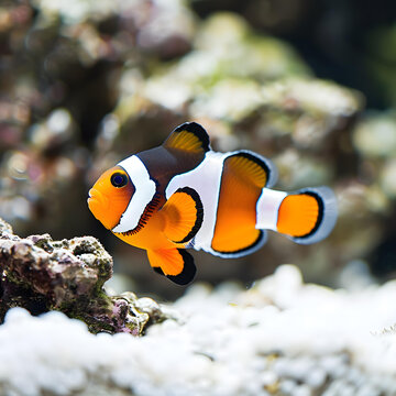 珊瑚礁中的小丑魚