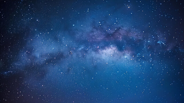 夜空中繁星點點銀河璀璨奪目美不勝收