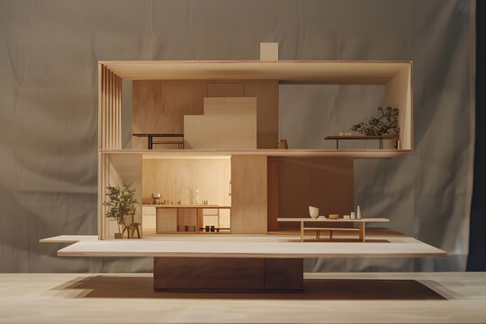木質(zhì)模型房屋室內(nèi)設(shè)計