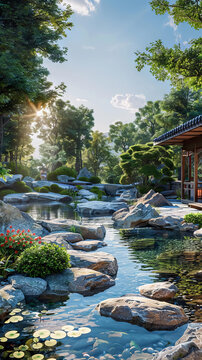 自然山水園林景觀